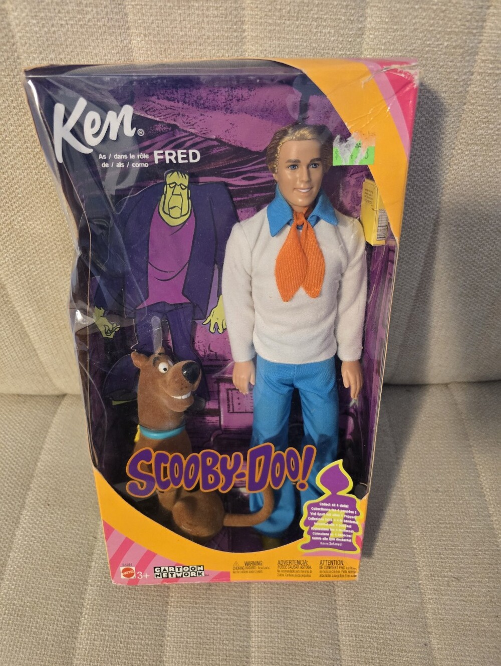 Vintage 2002 Mattel Barbie Ken As Fred & Scooby Doo Doll